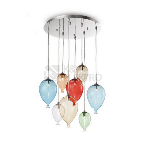 Dětské závěsné svítidlo Ideal LUX Clown 8x40W G9 100944