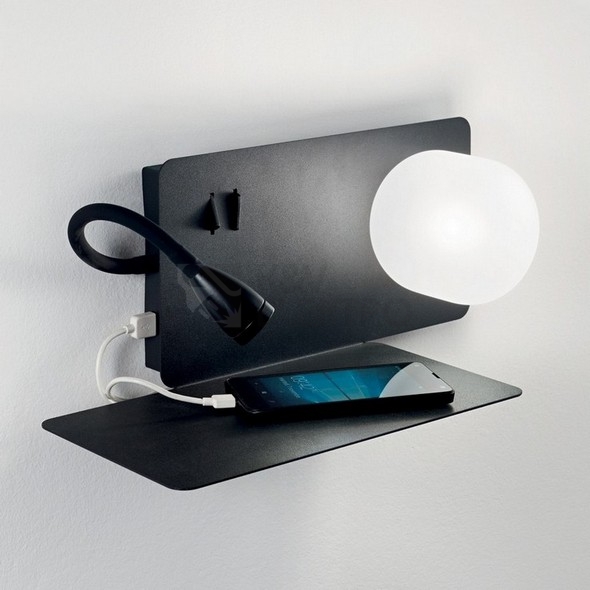 Obrázek produktu LED nástěnné svítidlo Ideal LUX Book 2x3W G9 3000K s USB 174808 1
