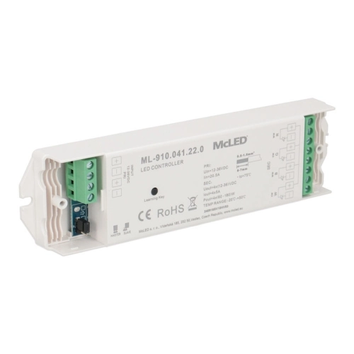 RF přijímač McLED řízení jasu CCT RGBW 4 kanály 4x5A 12-36V ML-910.041.22.0 (obrázek 10)