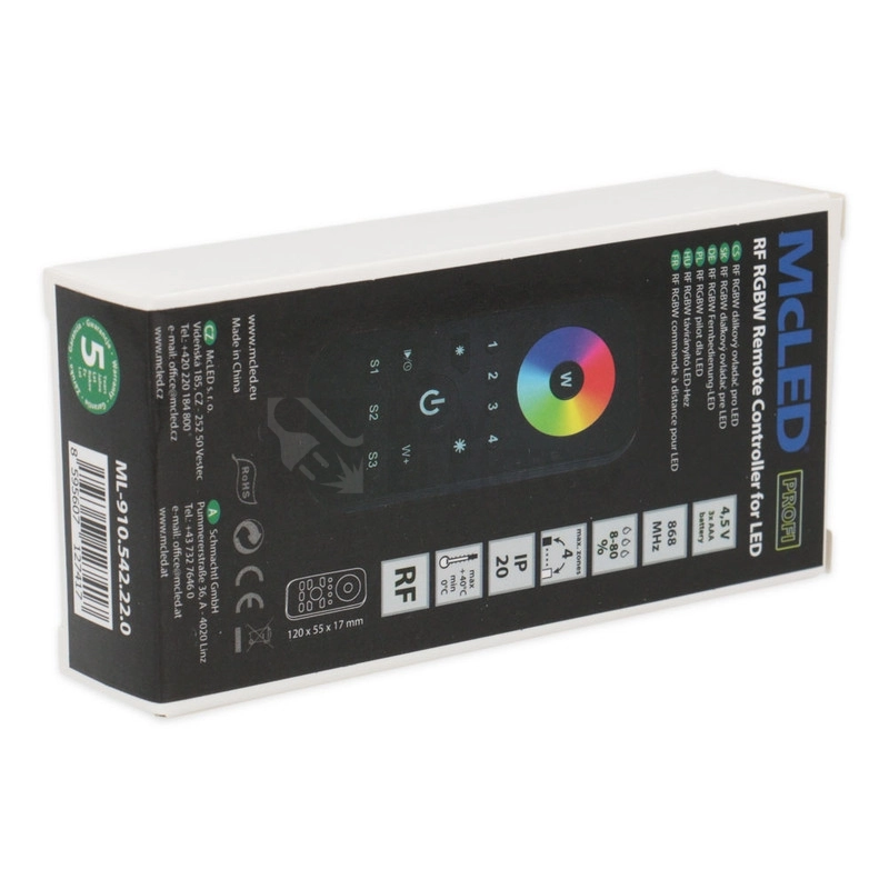 Obrázek produktu RF ovladač McLED RGBW ML-910.542.22.0 4 kanály 6