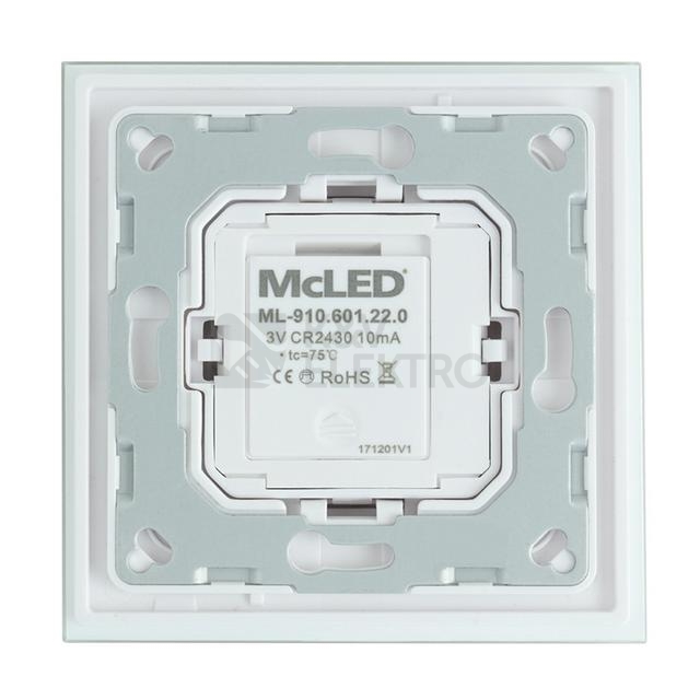 Obrázek produktu RF nástěnný ovladač McLED řízení jasu 1 kanál ML-910.601.22.0 1