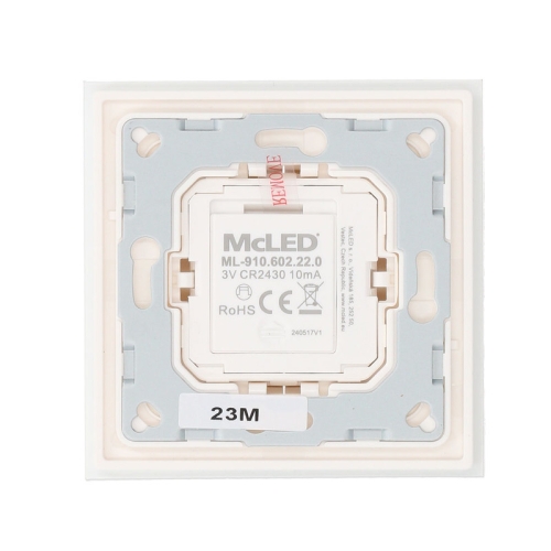 RF nástěnný ovladač McLED řízení jasu 2 kanály ML-910.602.22.0
