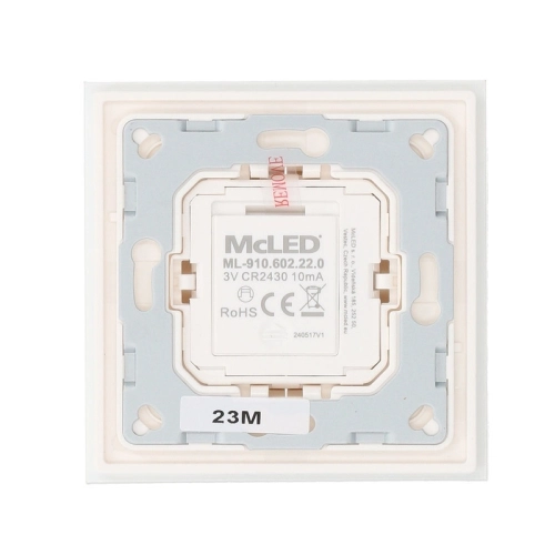 RF nástěnný ovladač McLED řízení jasu 2 kanály ML-910.602.22.0 (obrázek 6)