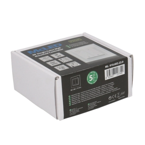 RF nástěnný ovladač McLED řízení jasu 2 kanály ML-910.602.22.0 (obrázek 5)