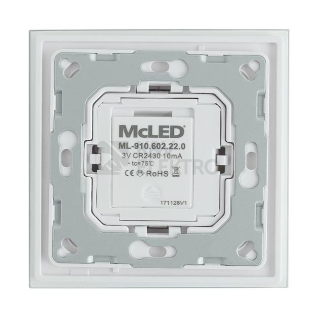 Obrázek produktu RF nástěnný ovladač McLED řízení jasu 2 kanály ML-910.602.22.0 1