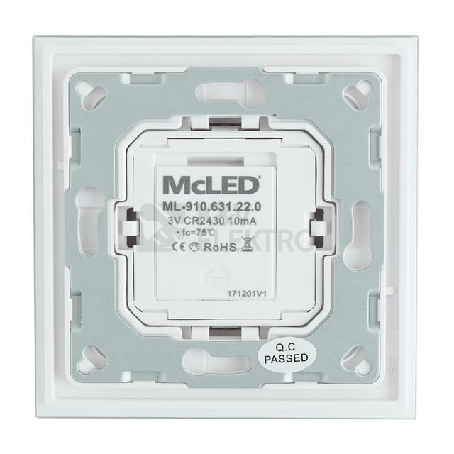 Obrázek produktu RF nástěnný ovladač McLED RGBW 1 kanál ML-910.631.22.0 2