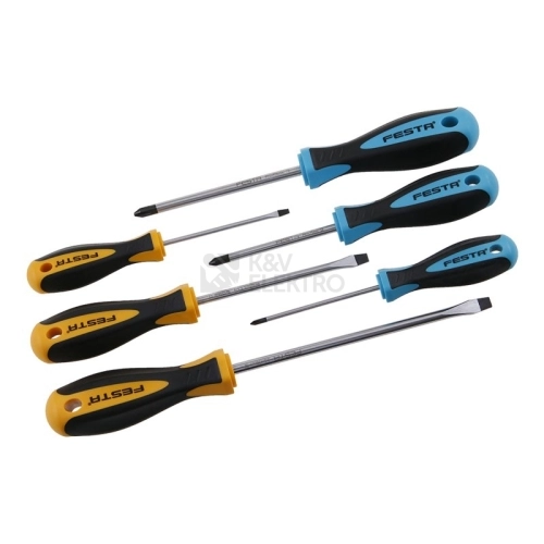 Sada šroubováků FESTA 6-ti dílná ploché a křížové /463206/