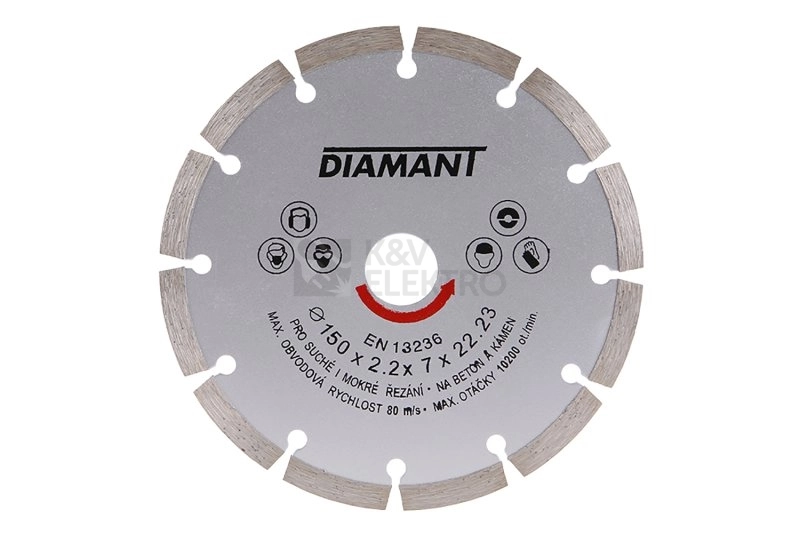 Obrázek produktu Diamantový kotouč segmentový 150/22,2mm 556865 0