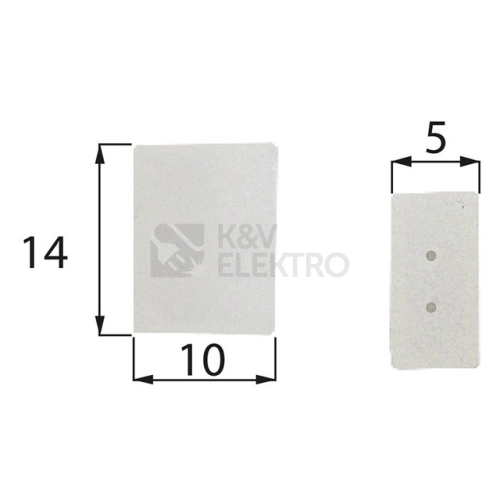 Plastová koncovka LED pásky IP68 10mm PCB s otvory McLED ML-110.010.60.1