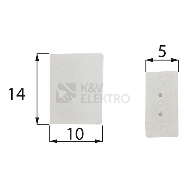 Obrázek produktu Plastová koncovka LED pásky IP68 10mm PCB s otvory McLED ML-110.010.60.1 0