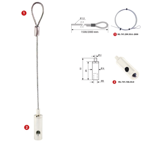 Sada k zavěšení McLED 3GA ML-741.670.50.1