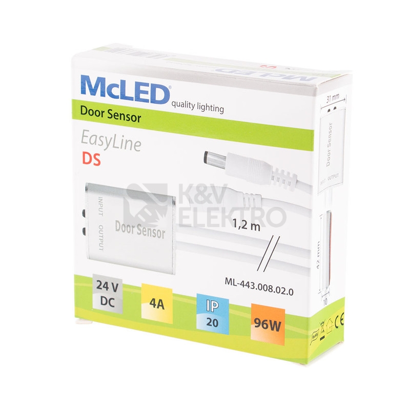 Obrázek produktu Dveřní sensor k nábytkovému osvětlení McLED EasyLine ML-443.008.02.0 3