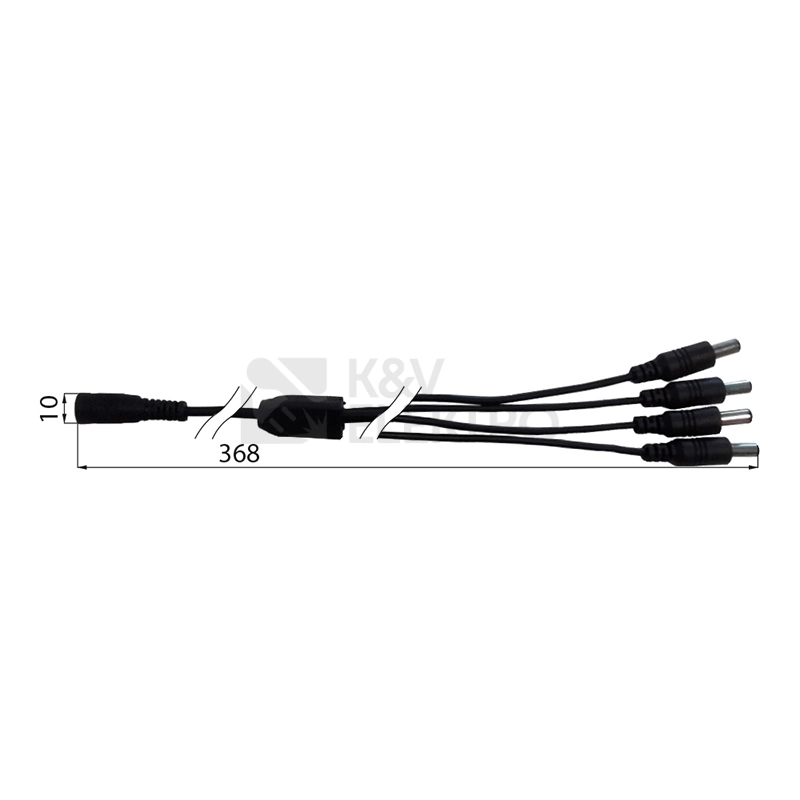 Obrázek produktu Rozbočovací konektor McLED ML-112.001.46.1 pro LED pásky 0