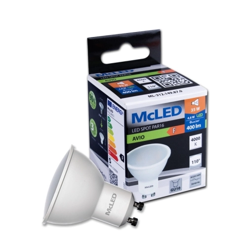 LED žárovka GU10 McLED 4,6W (35W) neutrální bílá (4000K), reflektor 100° ML-312.149.87.0 (obrázek 6)