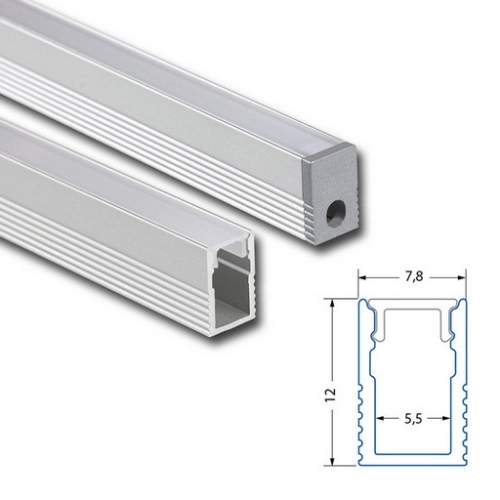 Přisazený hliníkový profil McLED PV 8x12mm matný difuzor 2m ML-761.028.43.2 (obrázek 6)