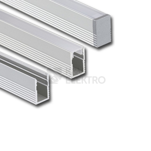 Přisazený hliníkový profil McLED PV 8x12mm matný difuzor 2m ML-761.028.43.2