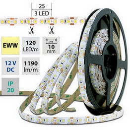 LED pásek McLED 12V teplá bílá š=10mm IP20 14W/m 120LED/m ML-121.367.60.0 (5m) (obrázek 6)