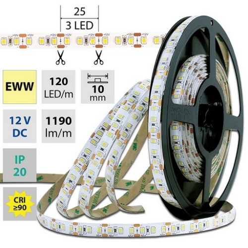 Levně LED pásek McLED 12V teplá bílá š=10mm IP20 14W/m 120LED/m SMD2835 ML-121.367.60.2