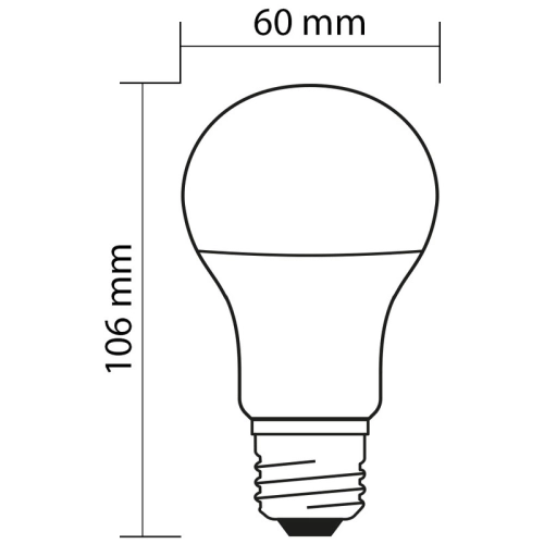 LED žárovka E27 McLED 8W (60W) teplá bílá (2700K) ML-321.102.87.0 (obrázek 5)