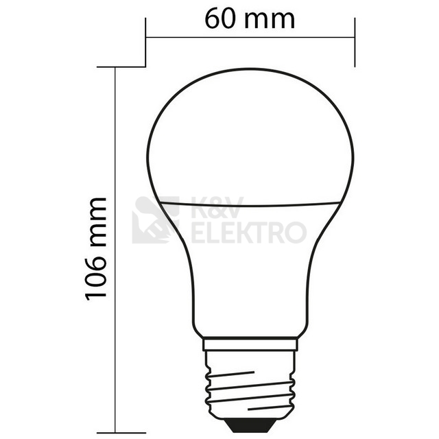 Obrázek produktu LED žárovka E27 McLED 8W (60W) teplá bílá (2700K) ML-321.102.87.0 4