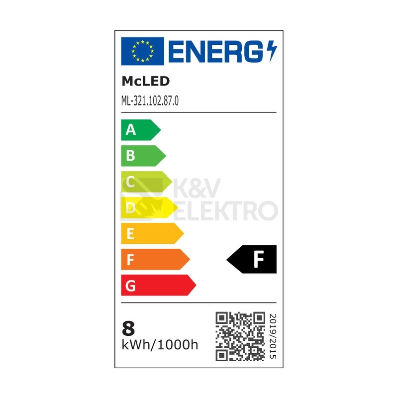 Obrázek produktu LED žárovka E27 McLED 8W (60W) teplá bílá (2700K) ML-321.102.87.0 5