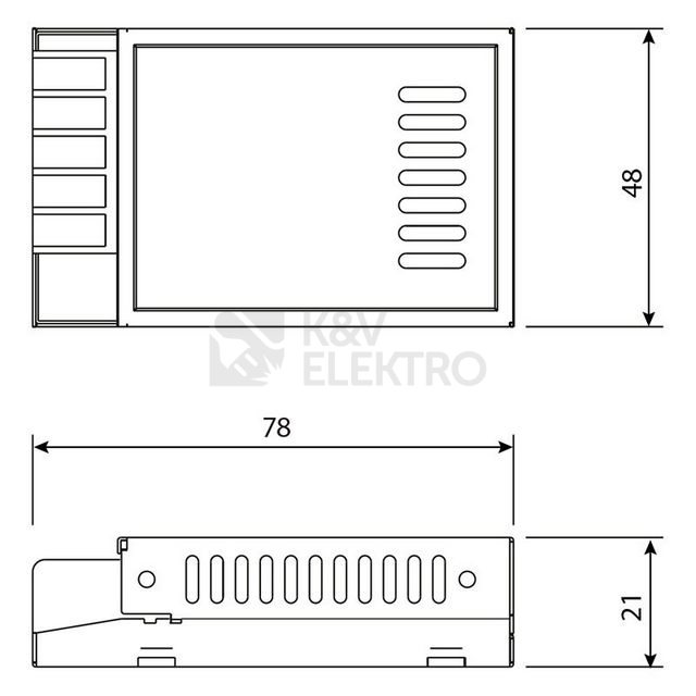 Obrázek produktu LED napájecí zdroj McLED 12VDC 1,25A 15W ML-732.050.45.0 5