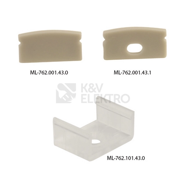 Obrázek produktu Přisazený hliníkový profil McLED PQ 17x8mm s mléčným difuzorem 2,5m ML-761.001.43.0 5