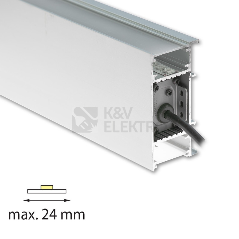 Obrázek produktu Nástěnný hliníkový profil McLED NB 42x85mm s mléčným difuzorem 2m ML-761.027.43.2 7