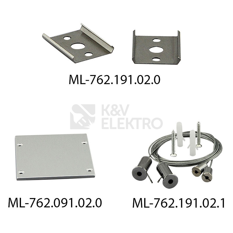 Obrázek produktu Závěsný hliníkový profil McLED ZT 55x70mm s matným difuzorem 1m ML-761.091.02.1 6