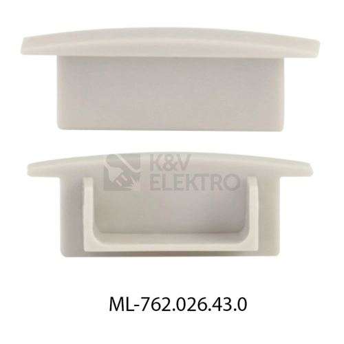 Koncovka LED profilu VD bez otvoru šedá McLED ML-762.026.43.0