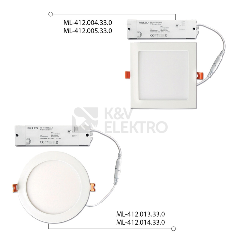 Obrázek produktu RF stmívatelný driver 300mA McLED ML-910.005.22.0 8