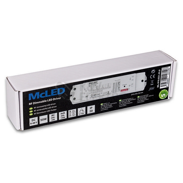 Obrázek produktu RF stmívatelný driver 250-1500mA McLED ML-910.021.22.0 1