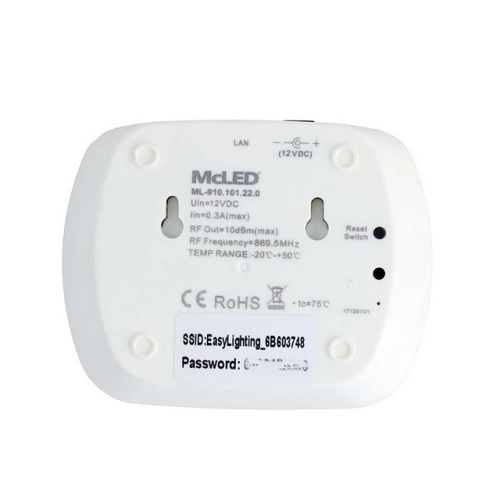 Wifi router McLED pro řízení RF a Wifi přijímačů pomocí mobilní aplikace Easylighting ML-910.101.22.0 (obrázek 10)