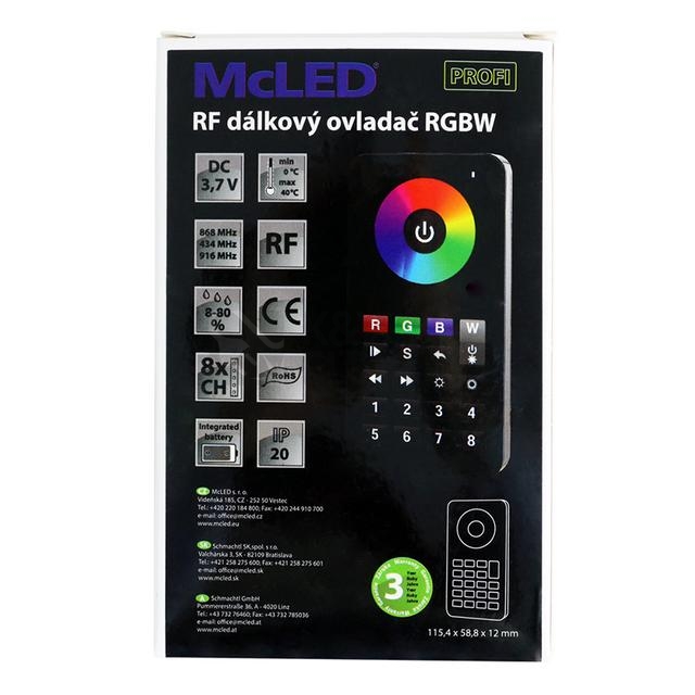 Obrázek produktu RF ovladač RGBW McLED ML-910.545.22.0 4