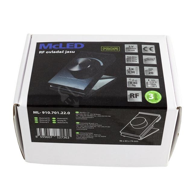 Obrázek produktu RF stolní ovladač řízení jasu McLED ML-910.701.22.0 4