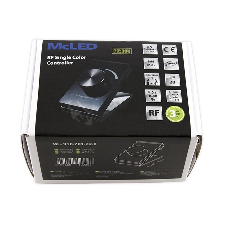 Obrázek produktu RF stolní ovladač řízení jasu McLED ML-910.701.22.0 7