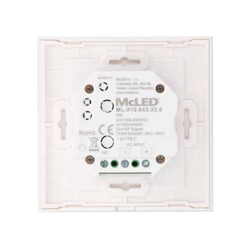 RF nástěnný ovladač RGBW McLED ML-910.843.22.0