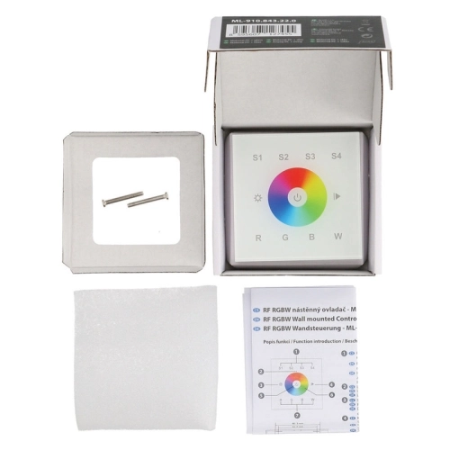RF nástěnný ovladač RGBW McLED ML-910.843.22.0 (obrázek 3)