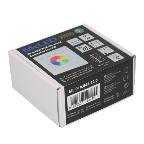 RF nástěnný ovladač RGBW McLED ML-910.843.22.0 (obrázek 7)