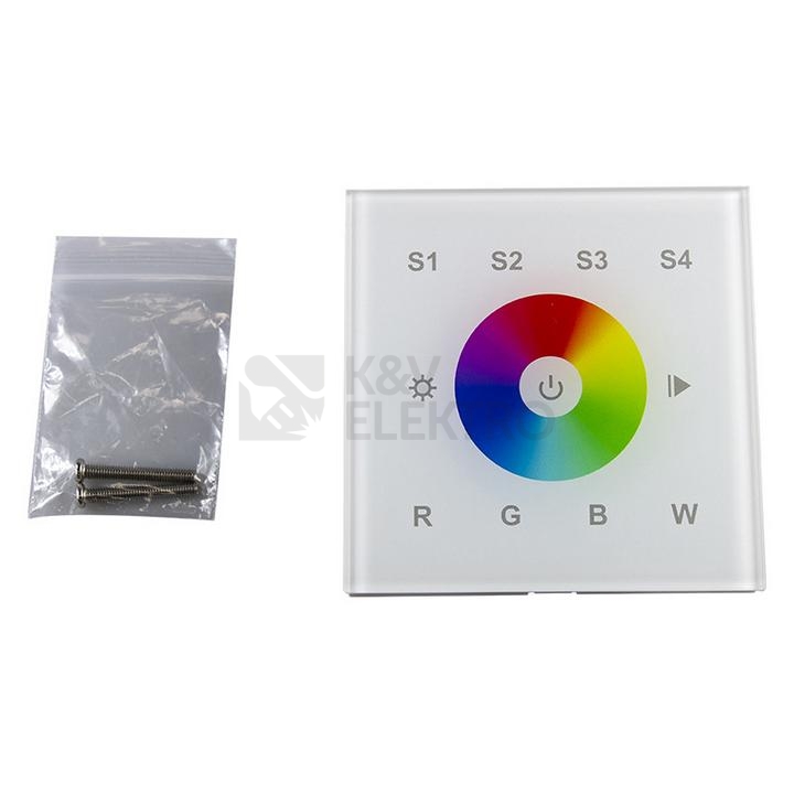 Obrázek produktu RF nástěnný ovladač RGBW McLED ML-910.843.22.0 2