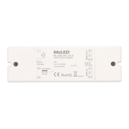 DMX zesilovač signálu 12-24V McLED ML-952.001.22.0