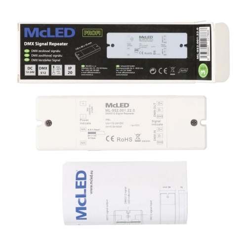 DMX zesilovač signálu 12-24V McLED ML-952.001.22.0 (obrázek 5)