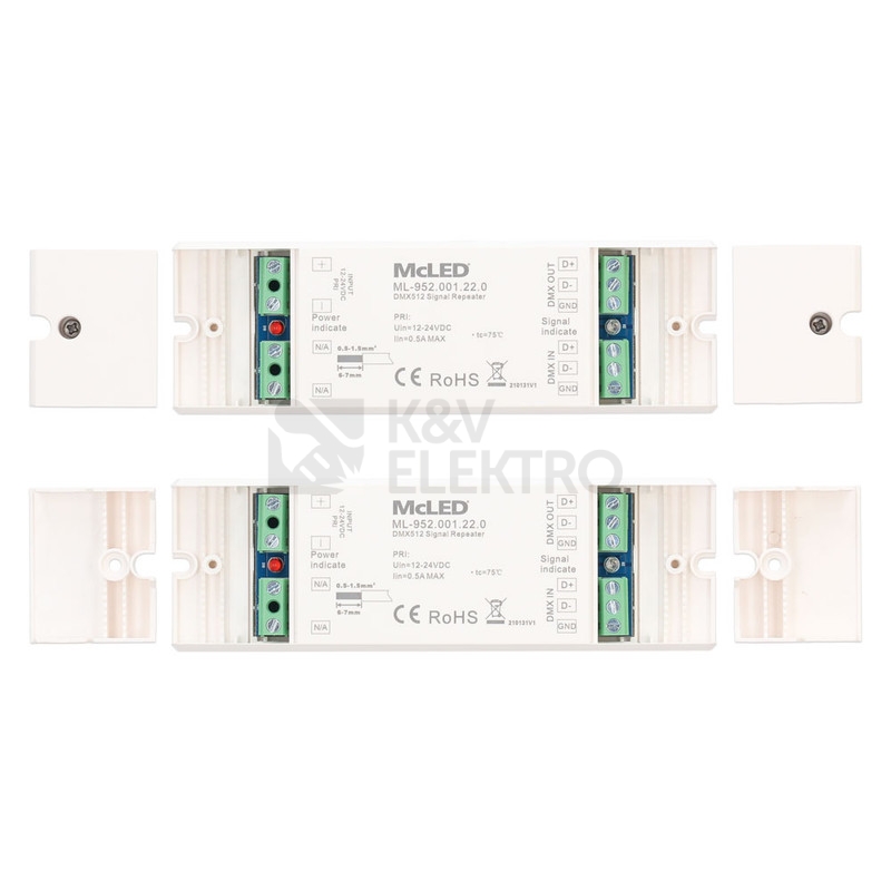 Obrázek produktu DMX zesilovač signálu 12-24V McLED ML-952.001.22.0 8