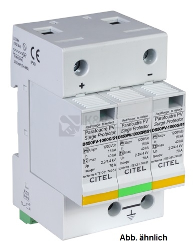 Obrázek produktu Svodič přepětí CITEL DS50PVS-1000G51 480391 0