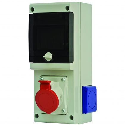 Zásuvková skříň SCAME 632.1W-011 jištěná