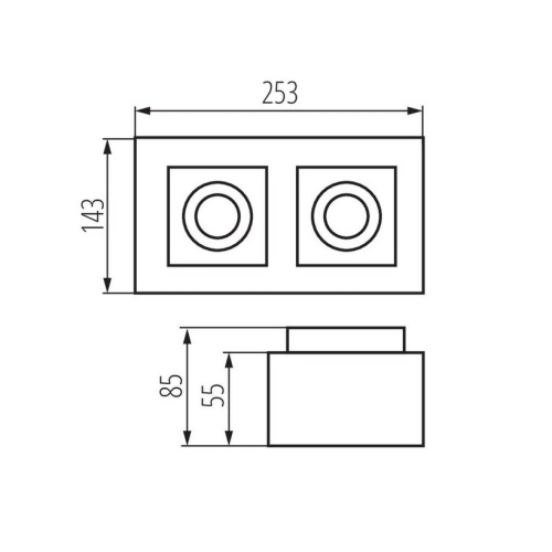 Svítidlo Kanlux STOBI DLP 250-B GU10 26832 (obrázek 5)