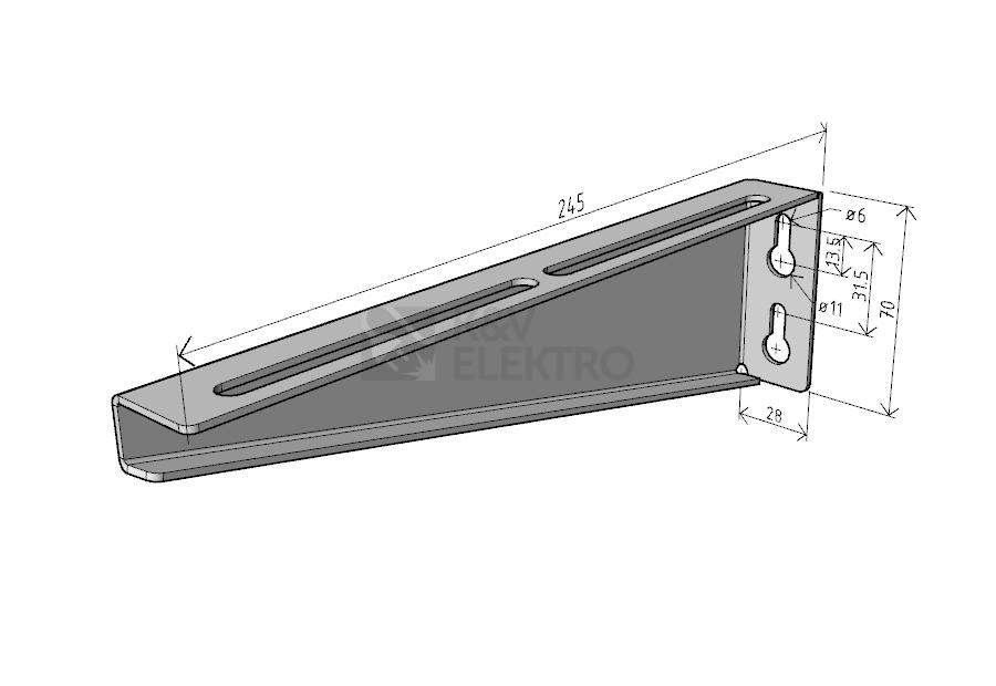 Obrázek produktu Nosník Arkys Merkur 2 NZMU 200 GZ ARK-215320 1