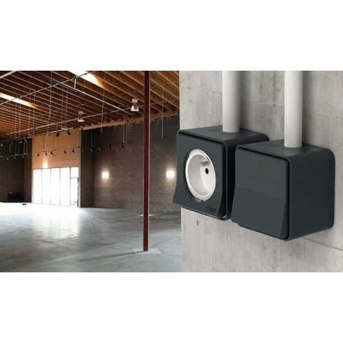 Schneider Electric Mureva Styl IP55 nástěnná krabice jednonásobná bílá MUR39911