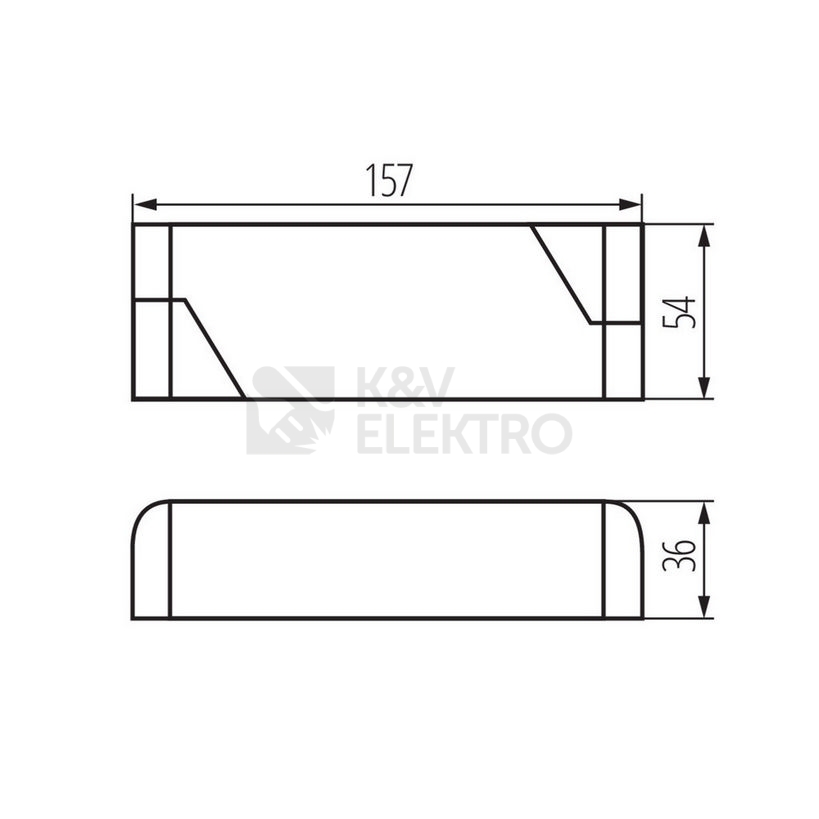 Obrázek produktu Elektronický transformátor Kanlux POWELED P 12VDC 60W 26811 3