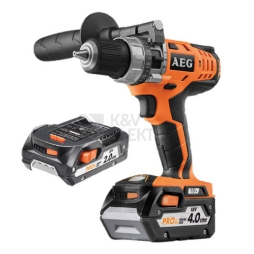 AKU příklepová vrtačka AEG BSB18CLI-X02C 18V, 2x aku 2,0Ah + 4,0Ah